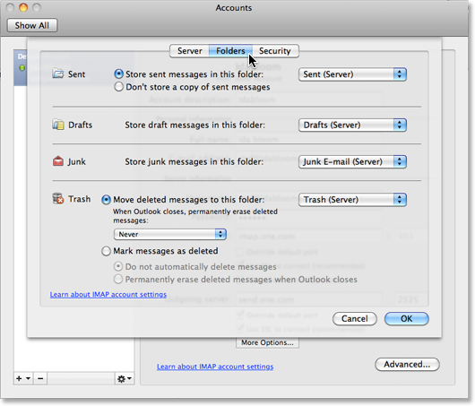configure outlook 2011 for mac for comcast email